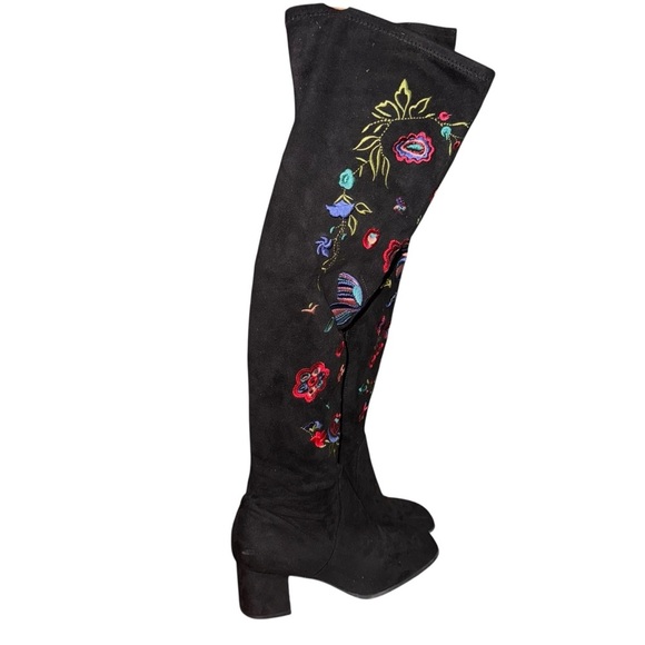 Impo Julene Embroidered Over-The-Knee Boots Womens Size 6 Stretch Embroidered - Picture 2 of 7